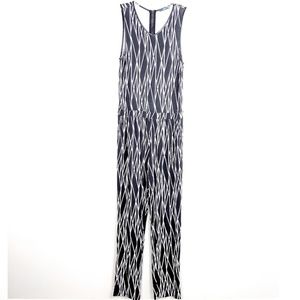 Tart | Black Print Sleeveless Jumpsuit - E78